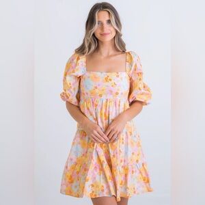 NWT Karlie floral London poplin dress